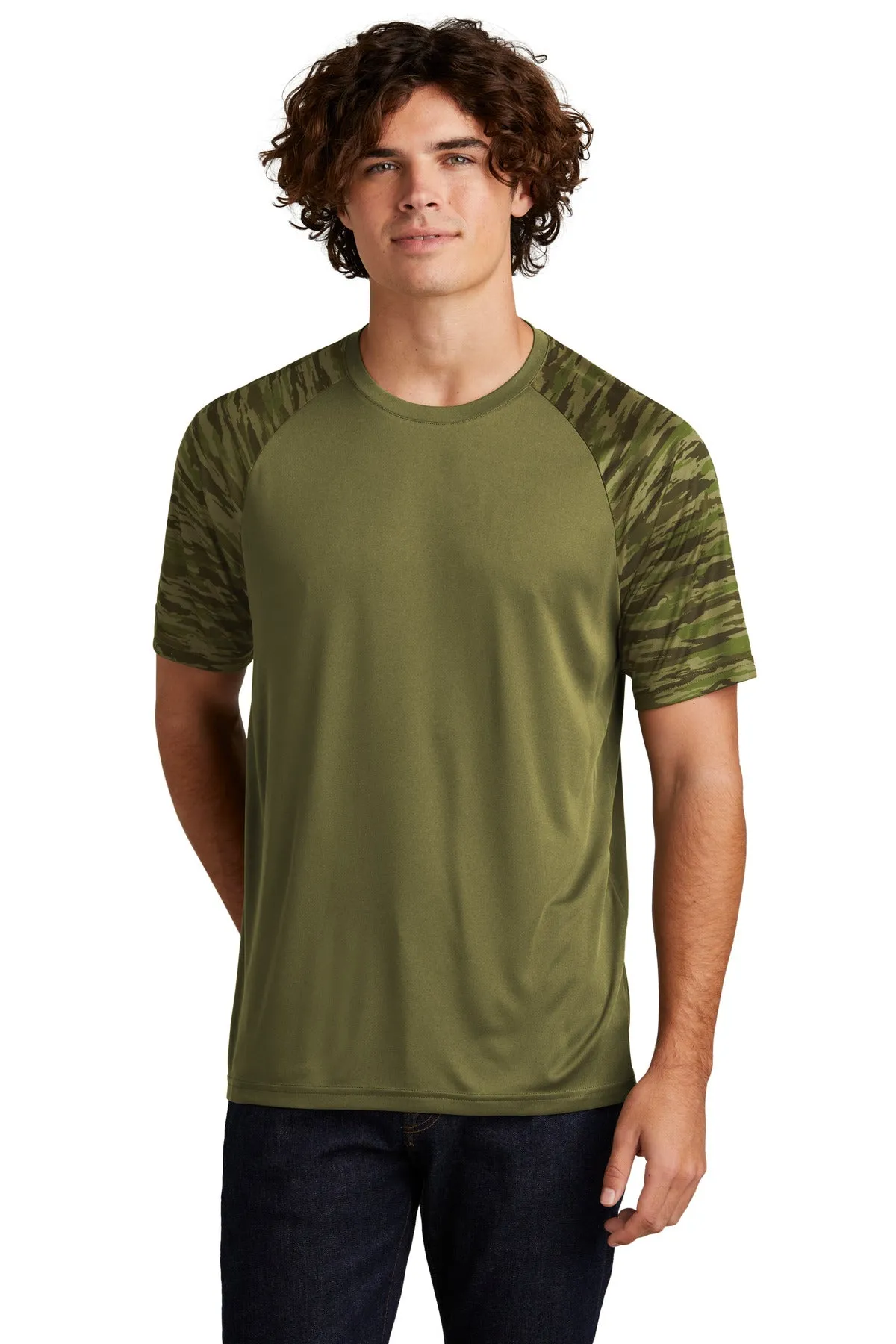 Sport-Tek® Drift Camo Colorblock Tee ST376