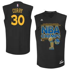 Stephen Curry #30 Golden State Warriors adidas Men's 2015 NBA Champions Black Jersey