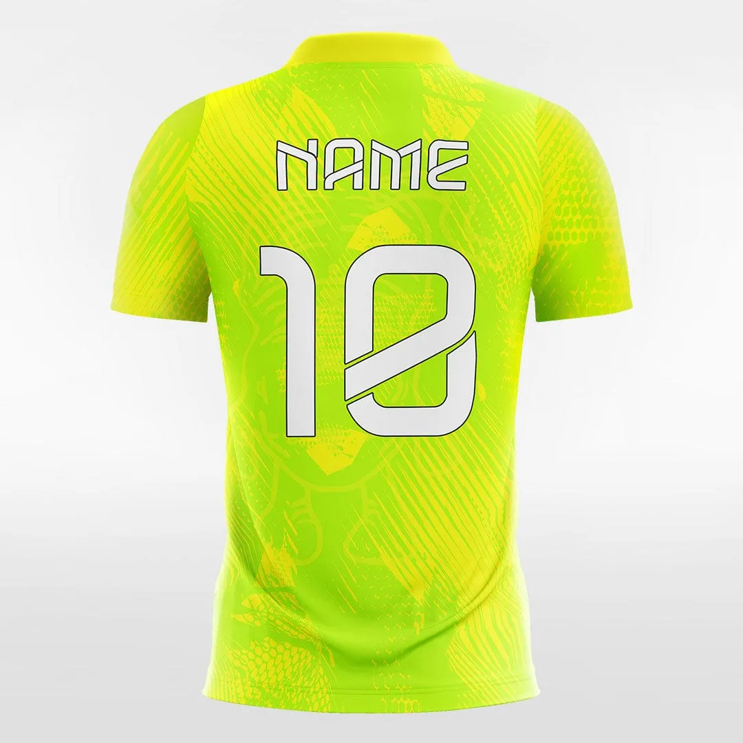 Tiger - Customized Men's Fluorescent Sublimated Soccer Jersey