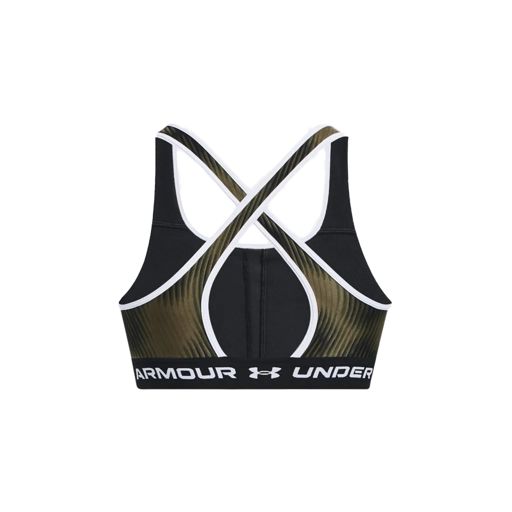 UA Women's Armour® Mid Crossback Print Sports Bra