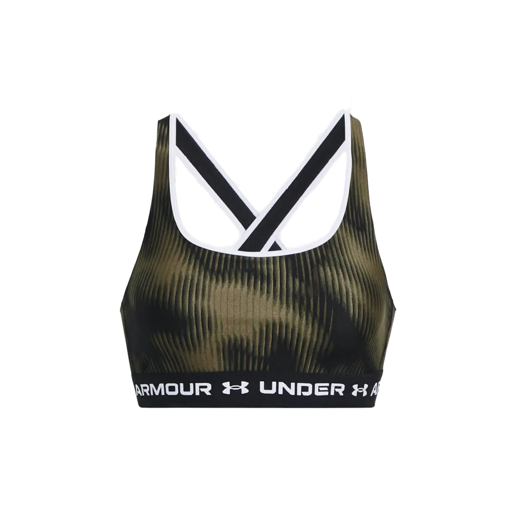 UA Women's Armour® Mid Crossback Print Sports Bra