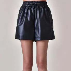 Vegan Pleather Shorts