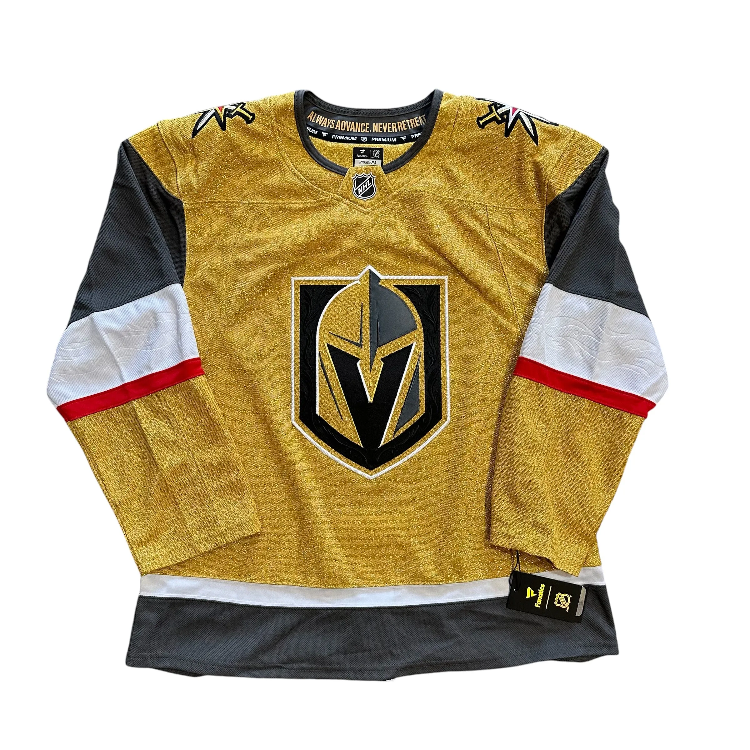 Vegas Golden Knights Fanatics Premium Blank Jersey - Gold