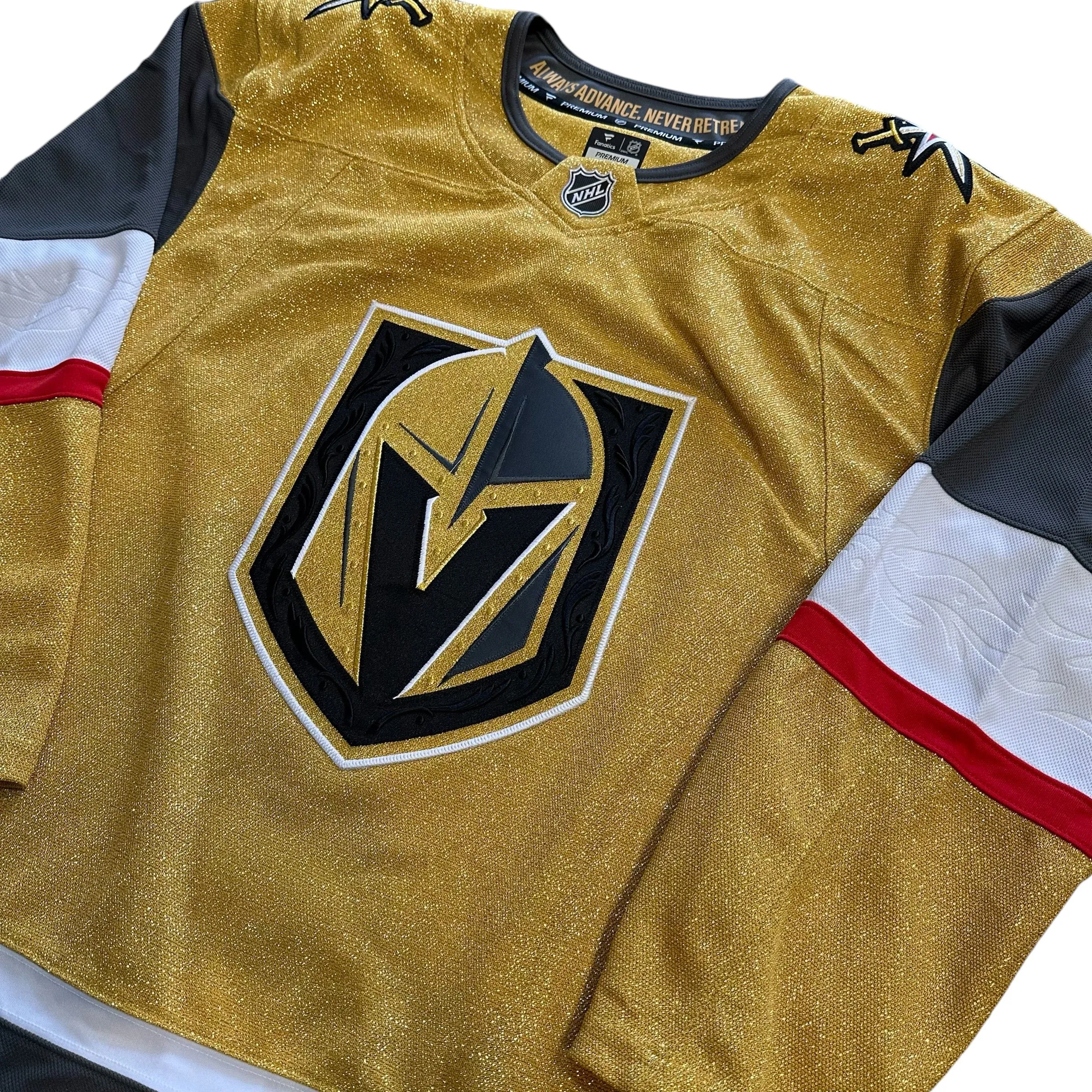 Vegas Golden Knights Fanatics Premium Blank Jersey - Gold