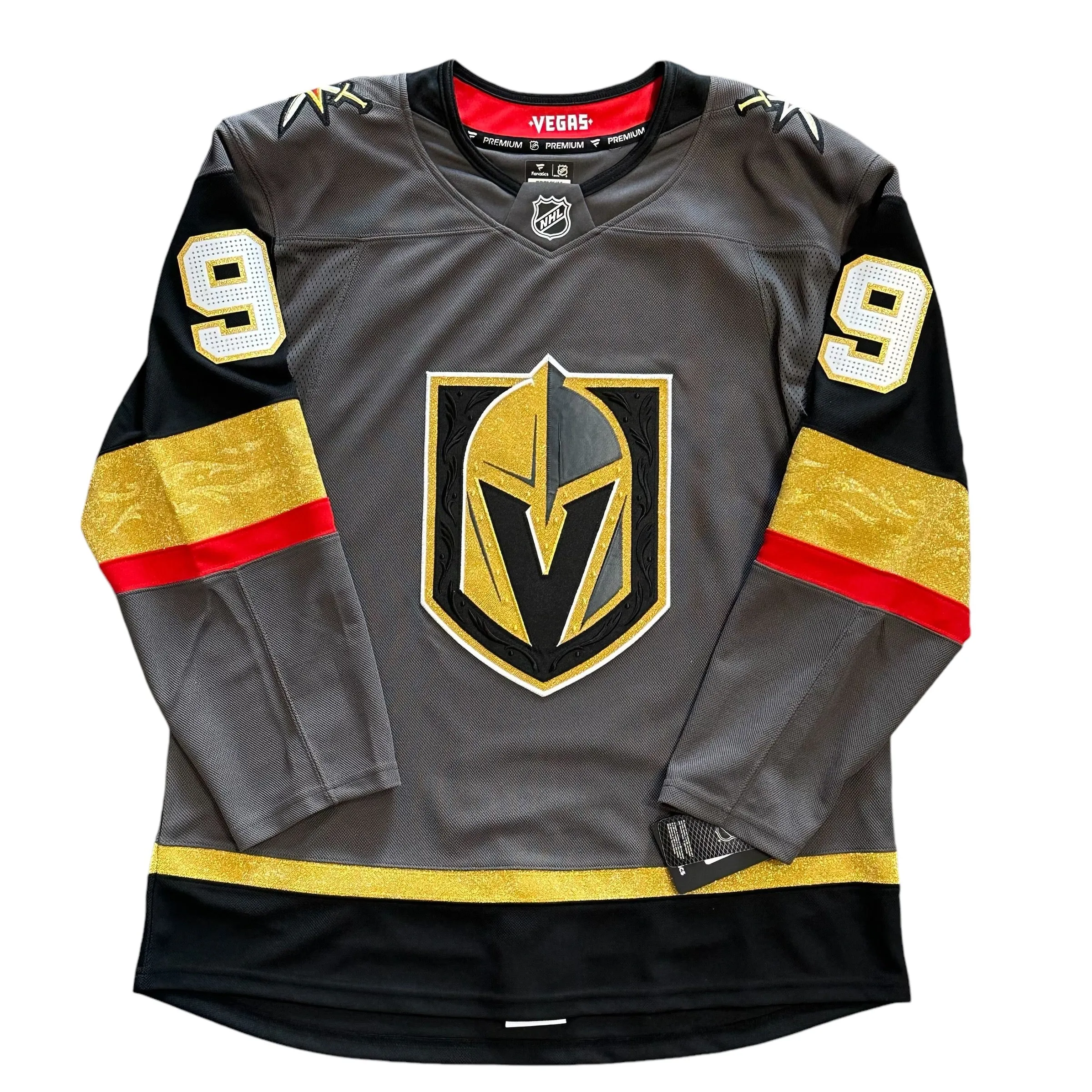 Vegas Golden Knights Premium Eichel Jersey - Gray ***