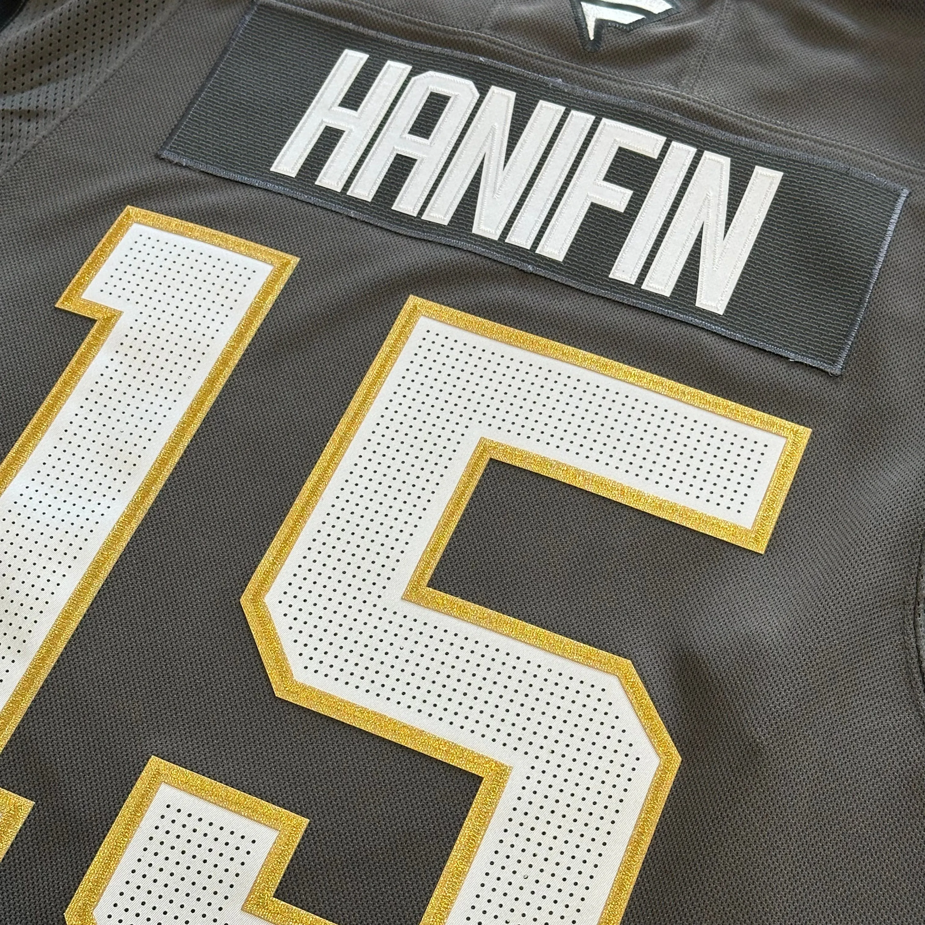 Vegas Golden Knights Premium Hanifin Jersey - Gray ***