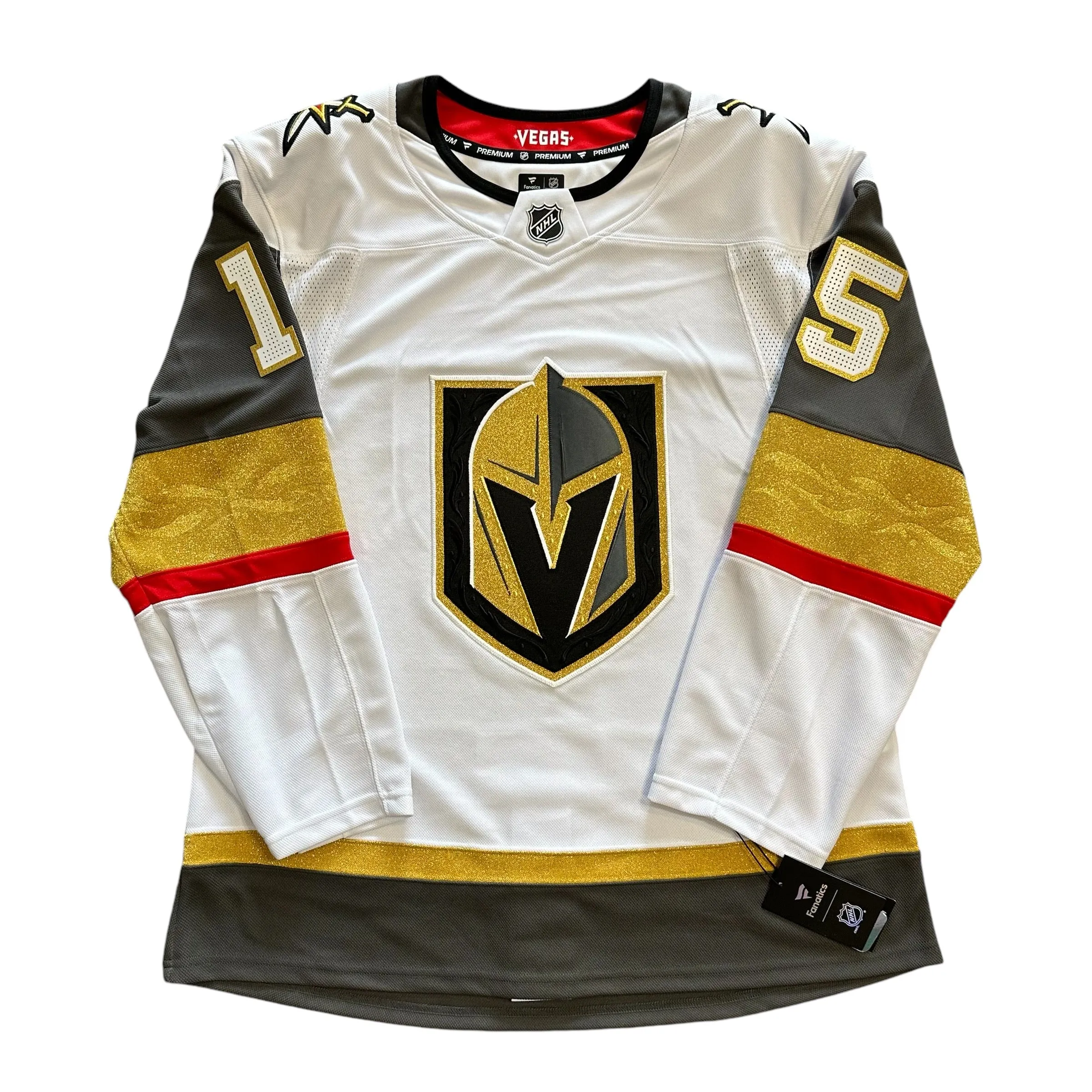 Vegas Golden Knights Premium Hanifin Jersey - White ***