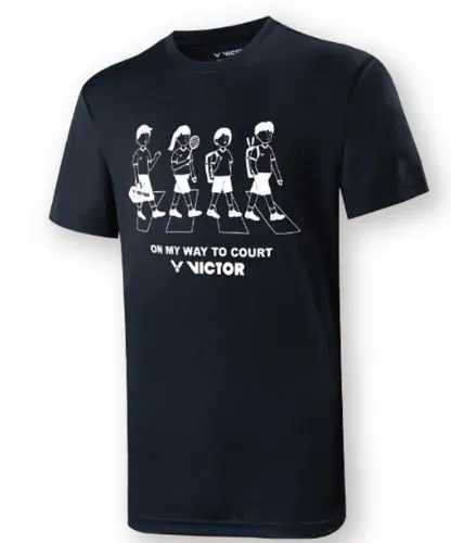 Victor T-15011C Kid's T-Shirt [Black]