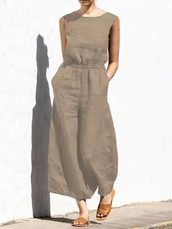 Women’s Solid Color Jumpsuit, Women’s Fashion Jumpsuit.