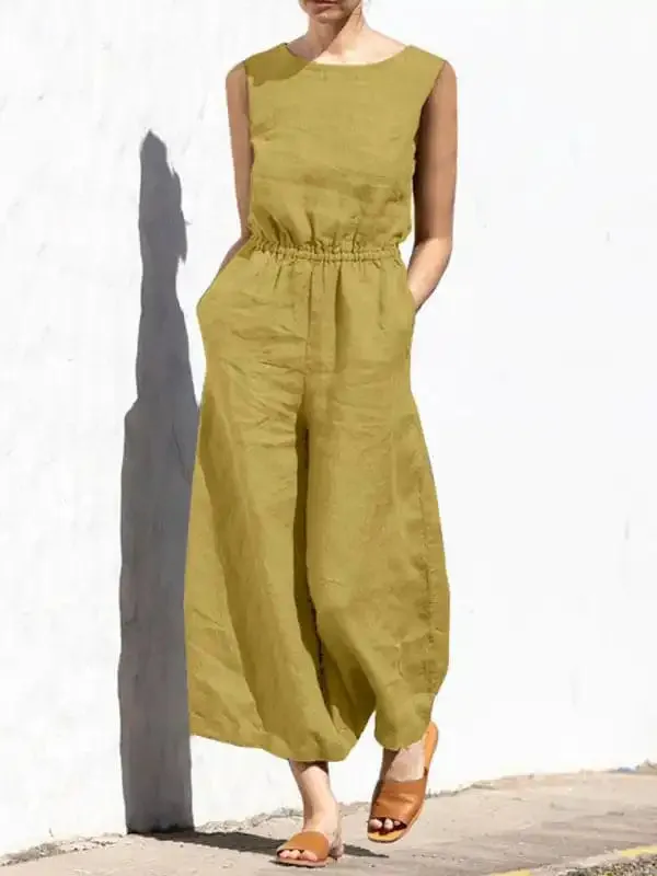 Women’s Solid Color Jumpsuit, Women’s Fashion Jumpsuit.