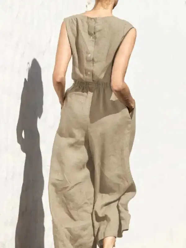 Women’s Solid Color Jumpsuit, Women’s Fashion Jumpsuit.