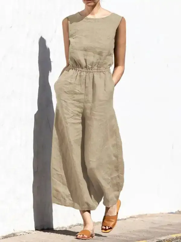 Women’s Solid Color Jumpsuit, Women’s Fashion Jumpsuit.