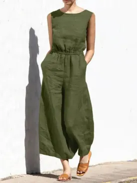 Women’s Solid Color Jumpsuit, Women’s Fashion Jumpsuit.