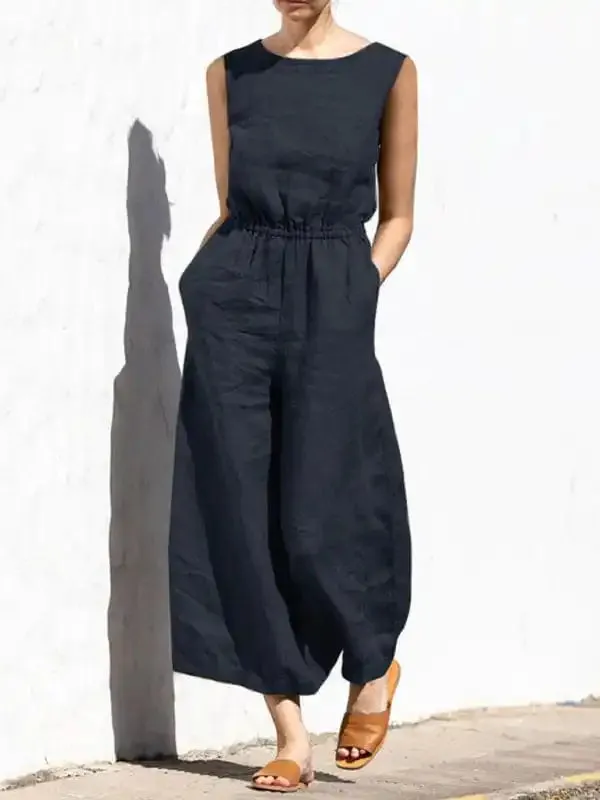 Women’s Solid Color Jumpsuit, Women’s Fashion Jumpsuit.