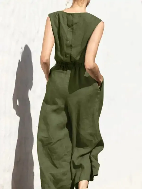 Women’s Solid Color Jumpsuit, Women’s Fashion Jumpsuit.