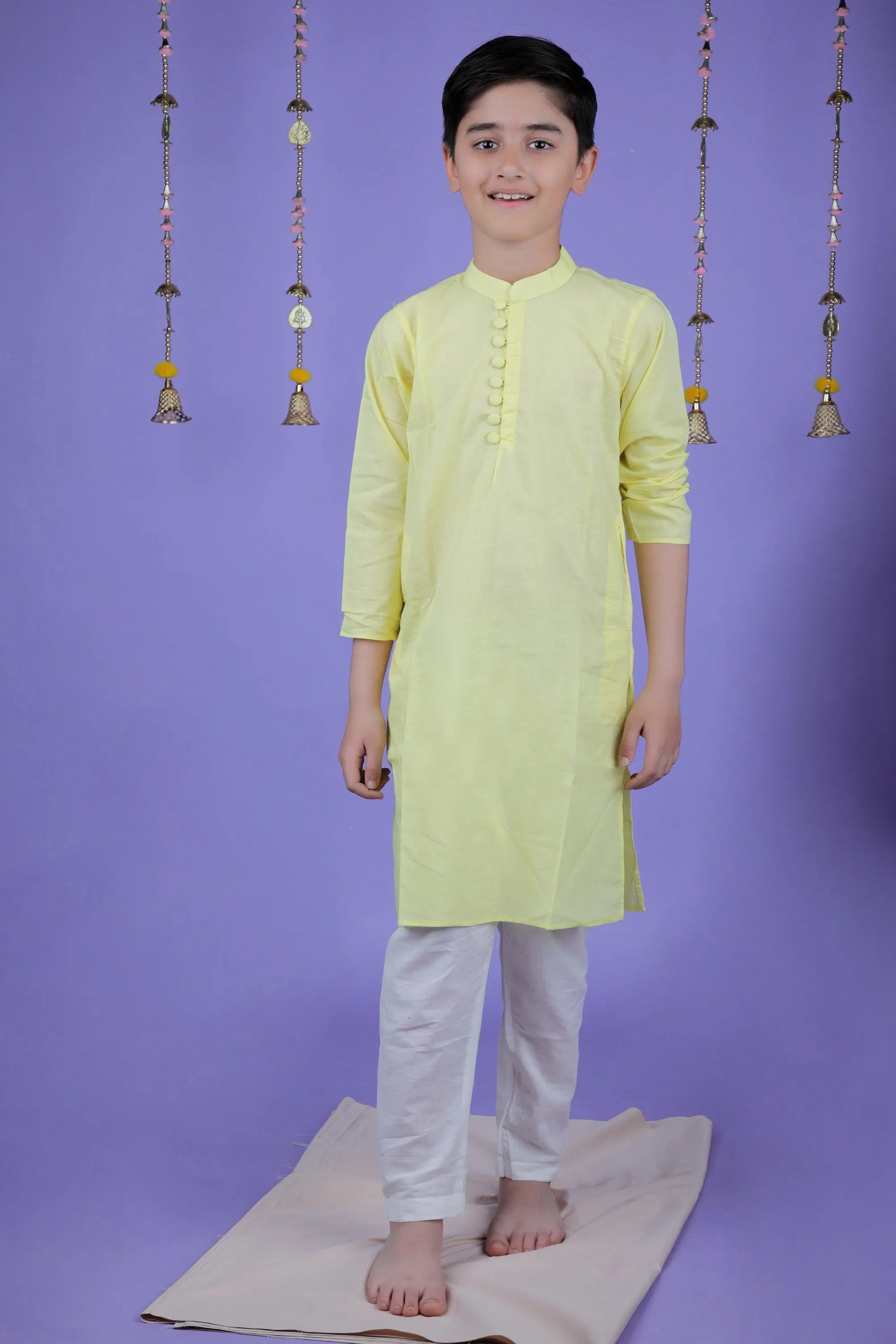 YELLOW KURTA SET