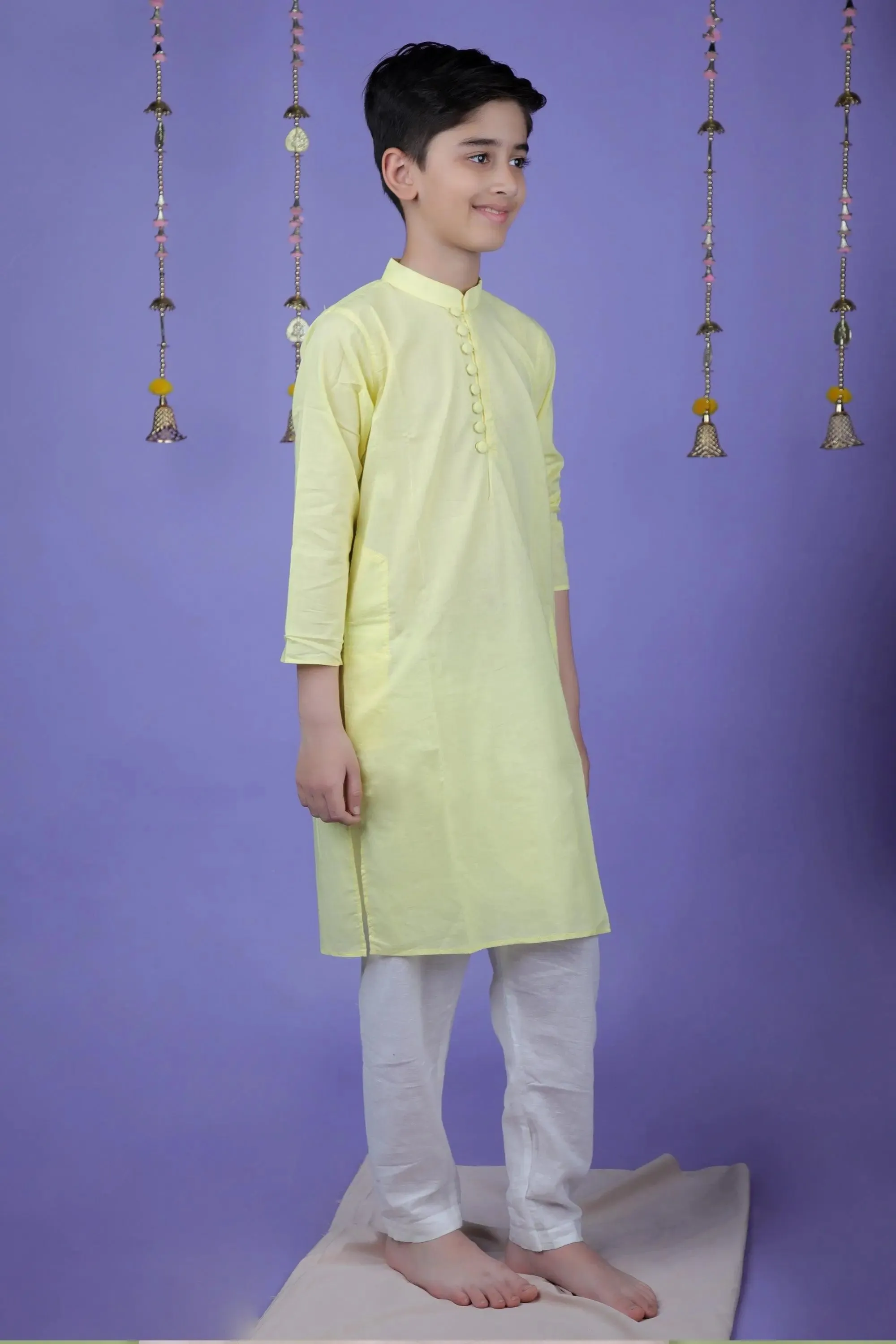 YELLOW KURTA SET