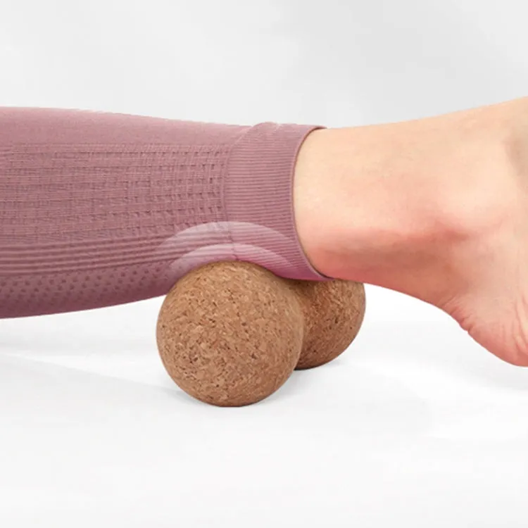 YG050 Cork Yoga Massage Ball Fascia Ball Fitness Peanut Balls, Specification: Diameter 8cm