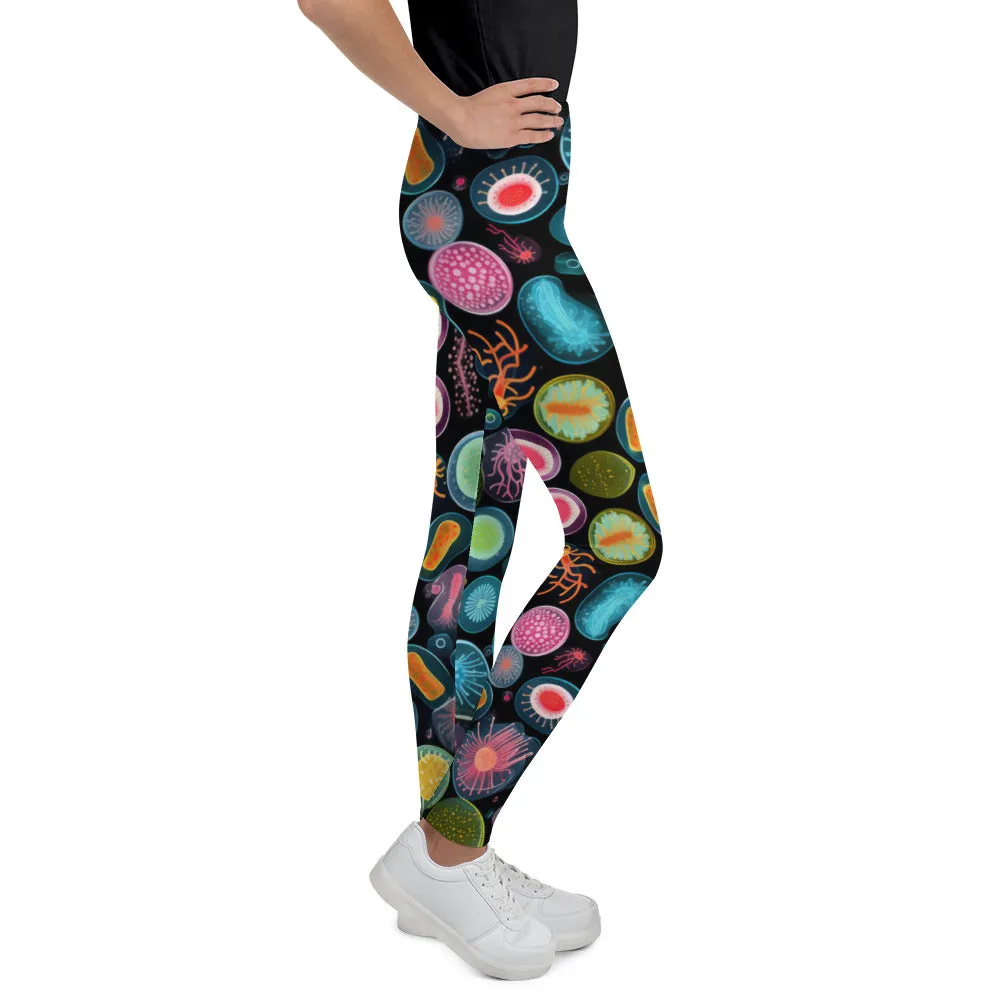 Youth Leggings Glowing Bacteria