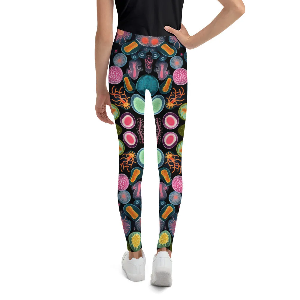 Youth Leggings Glowing Bacteria