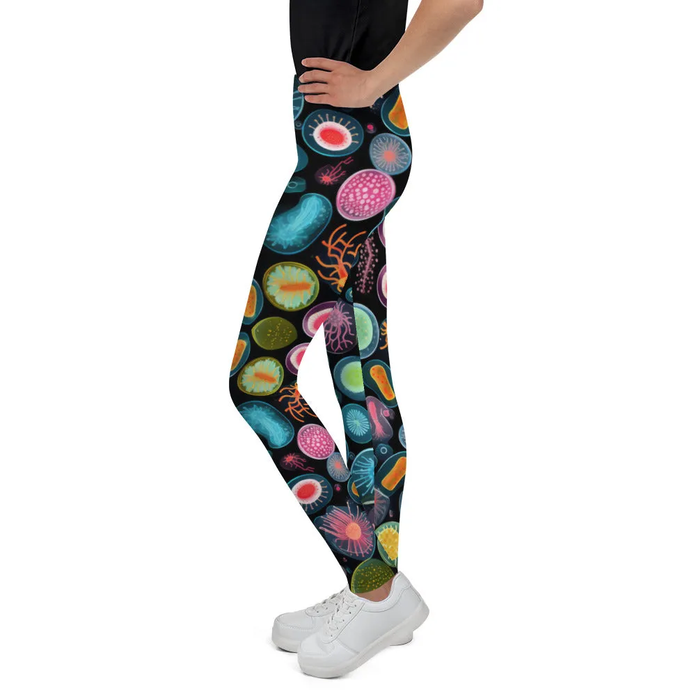 Youth Leggings Glowing Bacteria